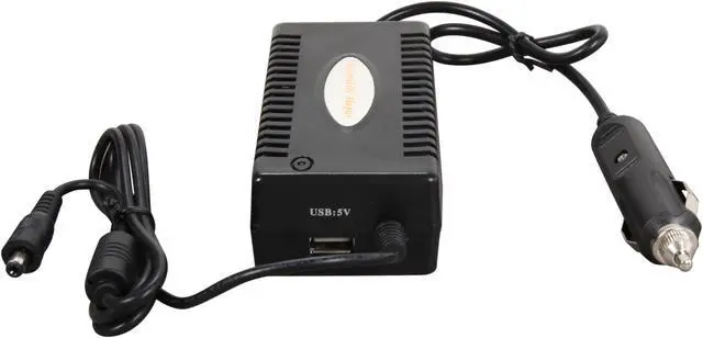 Alt view image 3 of 4 - SYBA SY-NBK61029 100W Laptop Car DC Power Adapter, 9 DC Output Tips, 1 USB Port