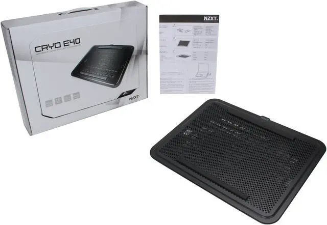 Alt view image 6 of 6 - NZXT Black Notebook Cooler Cryo E40