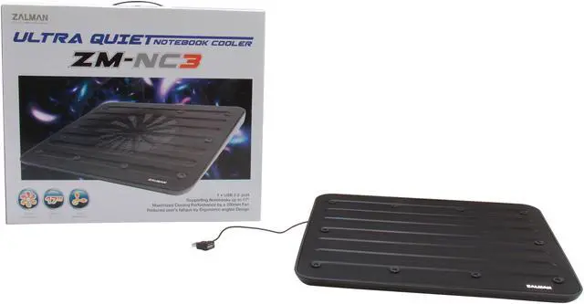 Alt view image 8 of 8 - ZALMAN Ultra Quiet Notebook Cooler ZM-NC3
