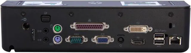 HP A7E34AA Docking Station Originale 2012 Con Alimentatore 230W, Per Notebook Business, Porte USB 2.0/3.0, Kensington Lock