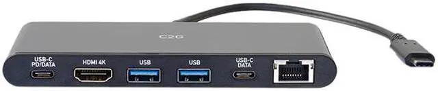 Alt view image 2 of 3 - C2G 28845 USB-C Docking Station with 4K HDMI, Ethernet, USB and Power Delivery