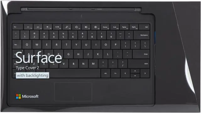 Alt view image 5 of 5 - Microsoft Charcoal Surface Type Cover 2 Keyboard for Surface 2 / Surface Pro / Surface Pro 2 Model N7W-00001