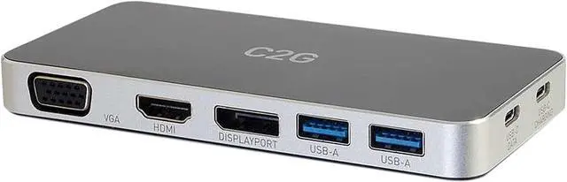 Alt view image 6 of 7 - C2G Cables to Go USB-C Docking Station with HDMI, DisplayPort and VGA (28844)