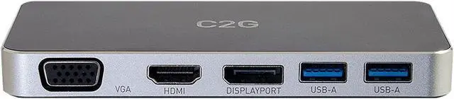 Alt view image 4 of 7 - C2G Cables to Go USB-C Docking Station with HDMI, DisplayPort and VGA (28844)