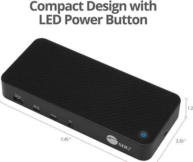 Main image of SIIG Black JU-DK0P11-S1 Notebook Docking Station