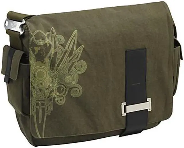 Main image of Case Logic Green 15.4" Canvas Messenger Bag Model SNMB-15F