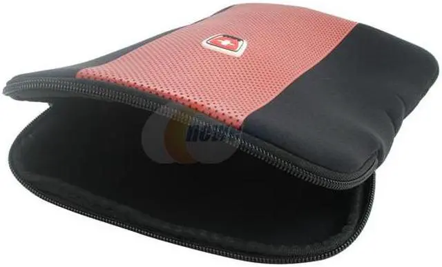Alt view image 3 of 4 - Swiss Mobility Black/Red 9" - 10.4" Vertical Netbook Sleeve Model 01044-0