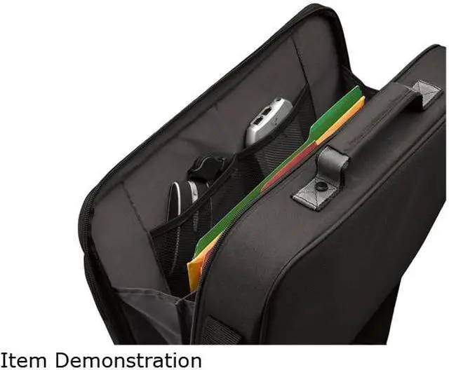 Alt view image 9 of 9 - Case Logic Black 16" Laptop Briefcase Model ENCF-116