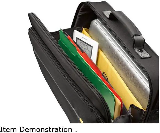 Alt view image 7 of 9 - Case Logic Black 16" Laptop Briefcase Model ENCF-116