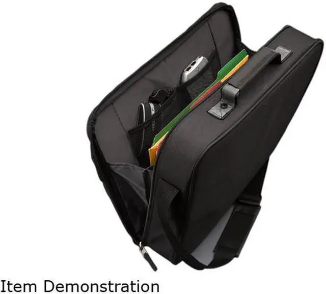 Alt view image 8 of 9 - Case Logic Black 16" Laptop Briefcase Model ENCF-116