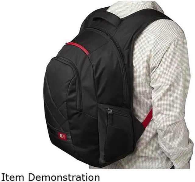 Alt view image 10 of 10 - Case Logic Black 16" Laptop Backpack Model DLBP-116