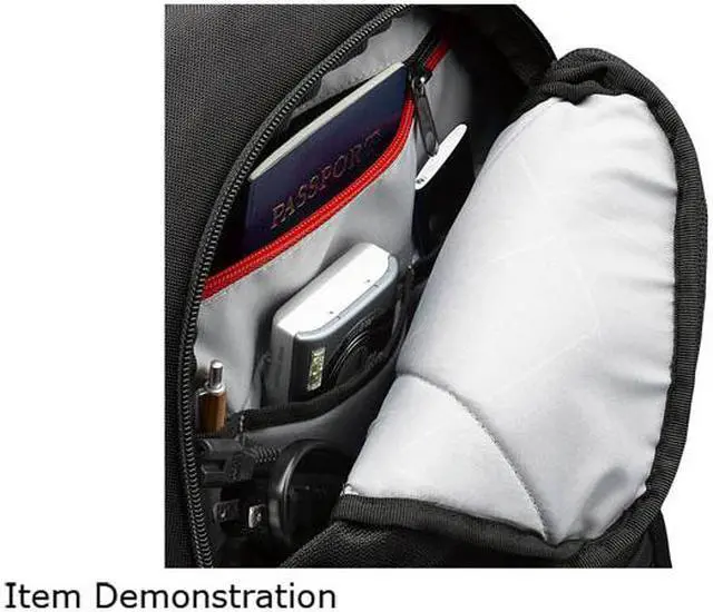 Alt view image 6 of 10 - Case Logic Black 16" Laptop Backpack Model DLBP-116