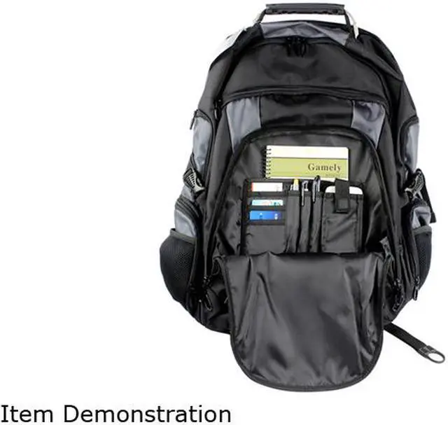 Alt view image 8 of 12 - Rosewill 17.3" Notebook Computer Backpack Model RMBP-12001