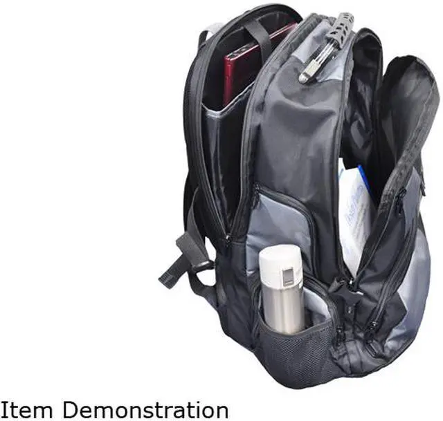 Alt view image 9 of 12 - Rosewill 17.3" Notebook Computer Backpack Model RMBP-12001