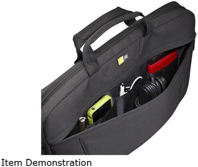 Alt view image 8 of 10 - Case Logic Black 15.6" Top Loading Laptop Case Model VNAI-215