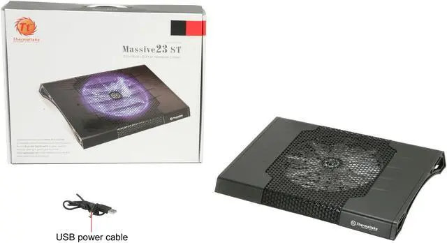 Alt view image 7 of 7 - Thermaltake Massive23 ST 23cm fan Notebook Cooler CLN0009