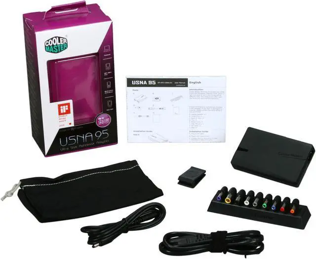 Alt view image 6 of 6 - Cooler Master RP-095-USNA-A1 Ultra slim 95W Notebook AC adapter w/USB device