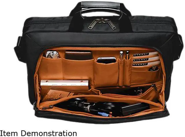 Alt view image 2 of 3 - Everki Black 15.6" Lunar Laptop Bag / Briefcase Model EKB417
