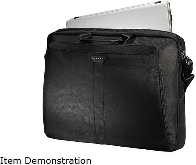 Alt view image 3 of 10 - Everki Black 18.4" Lunar Laptop Bag / Briefcase Model EKB417BK18