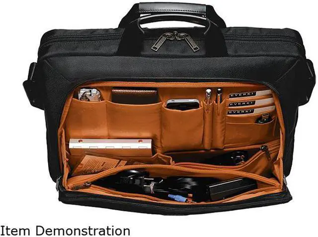 Alt view image 4 of 10 - Everki Black 18.4" Lunar Laptop Bag / Briefcase Model EKB417BK18