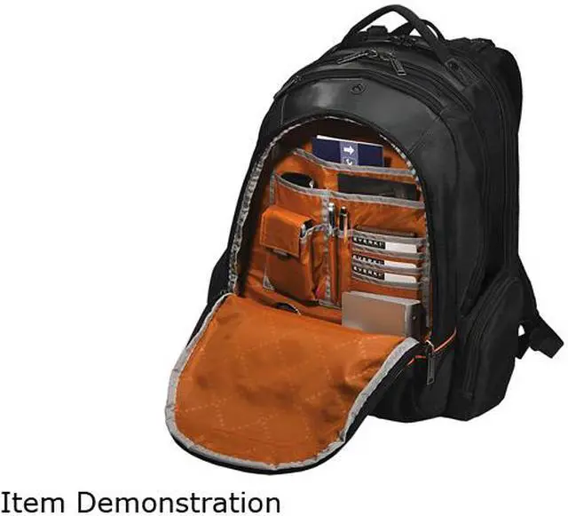 Alt view image 5 of 10 - Everki Black 16" Flight Checkpoint Friendly Laptop Backpack Model EKP119