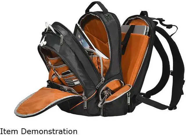 Alt view image 7 of 10 - Everki Black 16" Flight Checkpoint Friendly Laptop Backpack Model EKP119