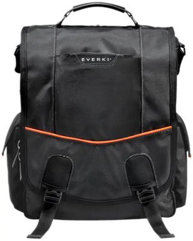 Alt view image 2 of 9 - Everki Black 14.1" / MacBook Pro 15" Urbanite Laptop Vertical Messenger Bag Model EKS620