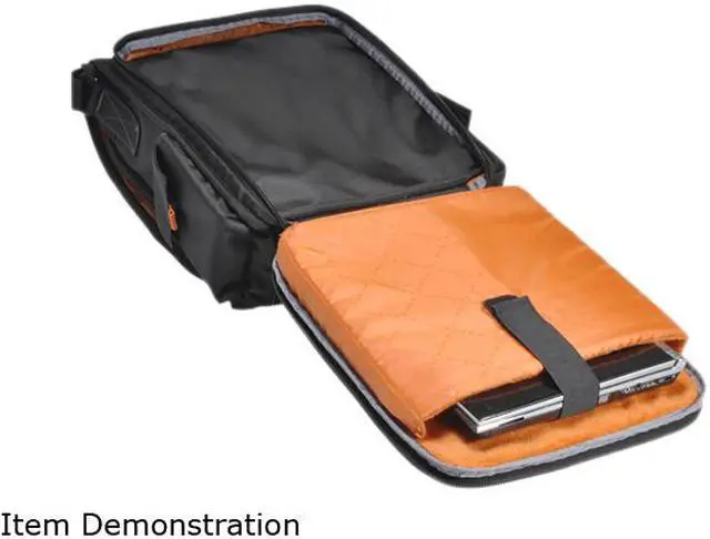 Alt view image 4 of 9 - Everki Black 14.1" / MacBook Pro 15" Urbanite Laptop Vertical Messenger Bag Model EKS620
