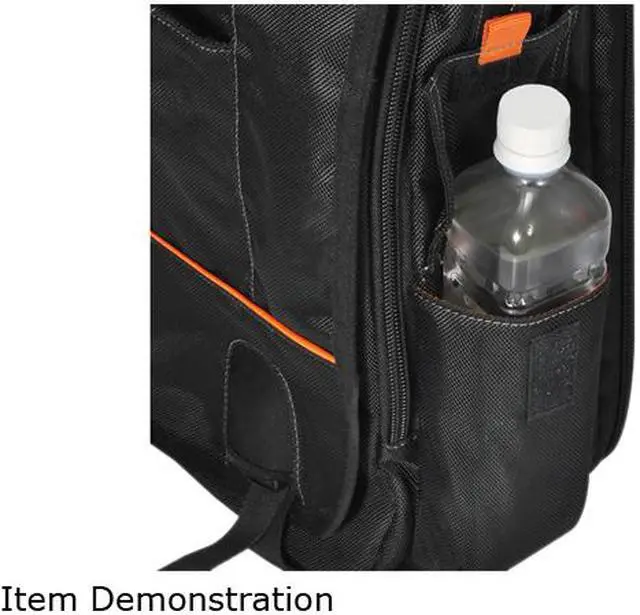 Alt view image 7 of 9 - Everki Black 14.1" / MacBook Pro 15" Urbanite Laptop Vertical Messenger Bag Model EKS620