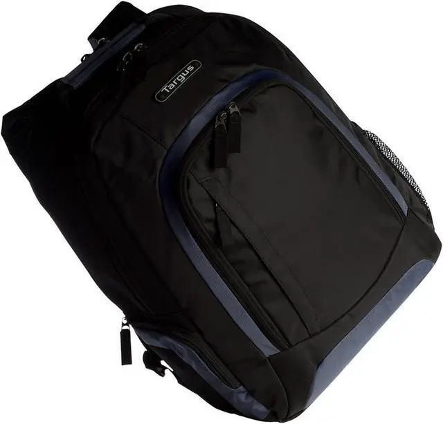 Alt view image 2 of 5 - Targus Black/Navy 16" Urban II Laptop Backpack Model TSB196US