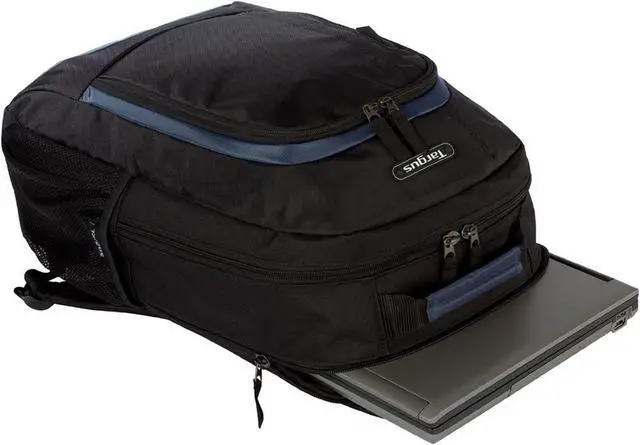 Alt view image 5 of 5 - Targus Black/Navy 16" Urban II Laptop Backpack Model TSB196US