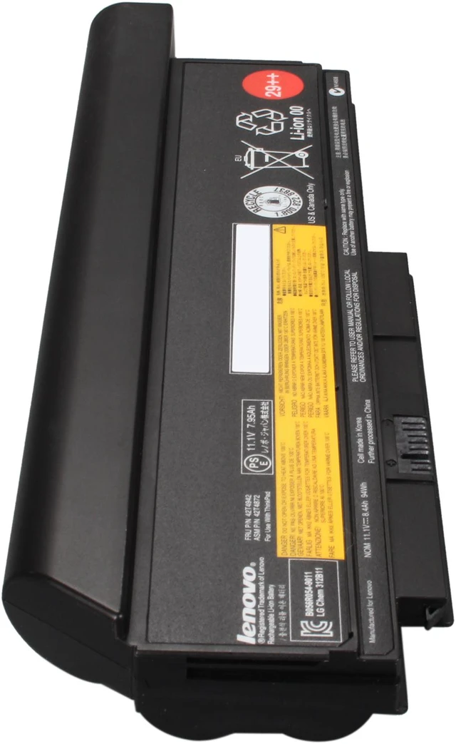 Alt view image 3 of 5 - Lenovo 0A36283 Thinkpad Battery 29++ (9 cell) for X220 Series