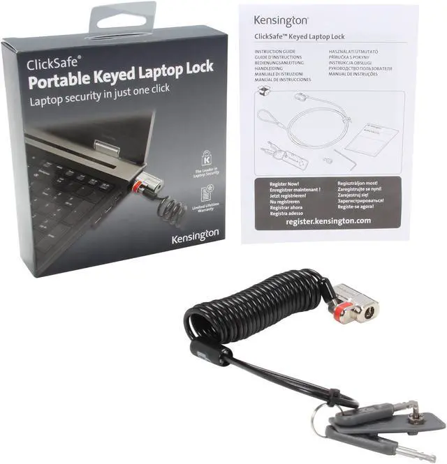 Alt view image 5 of 5 - Kensington ClickSafe Portable Keyed Laptop Lock K64699US