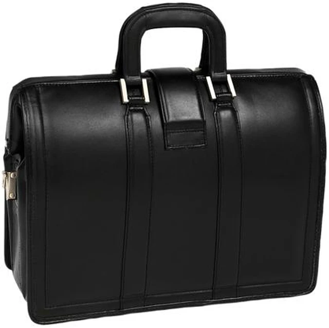 Alt view image 3 of 3 - McKlein Black 17" MORGAN Litigator Laptop Briefcase Model 83345
