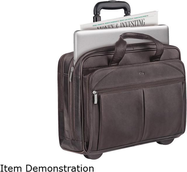 Alt view image 2 of 2 - SOLO Espresso 15.6" Rolling Laptop Case Model D529-3