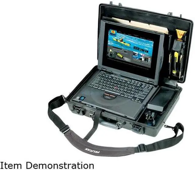 Alt view image 3 of 3 - Pelican Black 1490CC1 Deluxe Laptop Case Model 1490-003-110