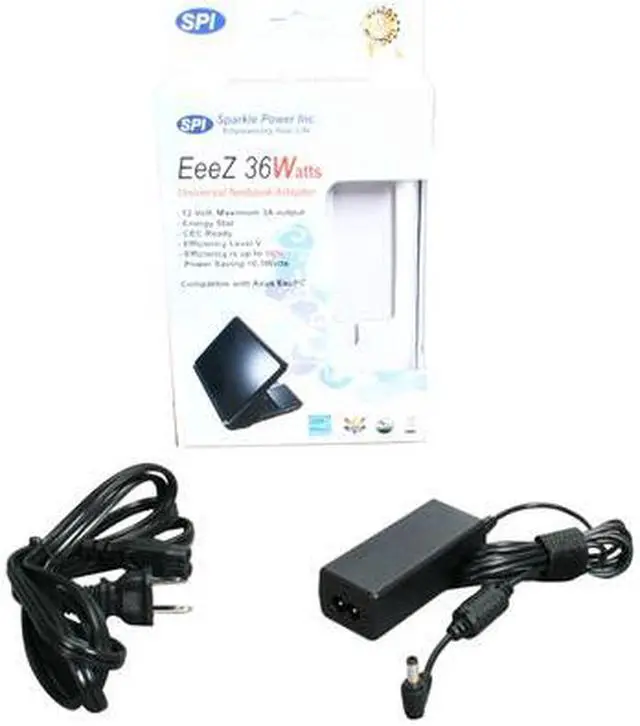 Alt view image 4 of 4 - SPI R-FSP036-RAC 36W 12V Netbook Adapter for ASUS Eee PC (Full Range AC Input: 100 - 240 V)