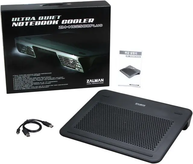 Alt view image 5 of 5 - ZALMAN Notebook Cooler with 2.5" Sata HDD Drive Bay in the back ZM-NC2500 Plus