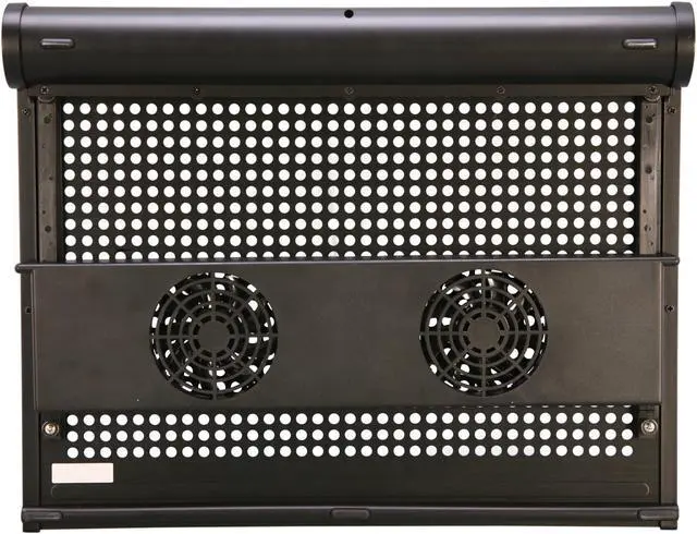Alt view image 7 of 9 - Rosewill 15.6" Notebook Cooler with Dural 80mm Vertical Adjustable Fans RLCP-11001