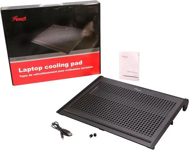 Alt view image 9 of 9 - Rosewill 15.6" Notebook Cooler with Dural 80mm Vertical Adjustable Fans RLCP-11001