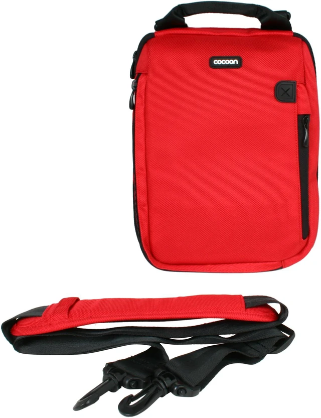 Alt view image 7 of 7 - Cocoon Racing Red East Village Case for up to 10.2" Netbook / iPad / Tablets Model CNS344RD