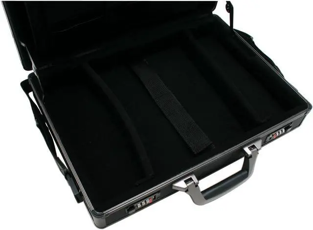 Alt view image 3 of 7 - Targus Black/Gunmetal 17" Aluminum Attache Notebook Case Model TED001
