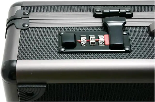 Alt view image 5 of 7 - Targus Black/Gunmetal 17" Aluminum Attache Notebook Case Model TED001