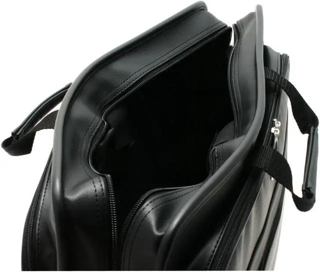 Alt view image 3 of 7 - Targus Black 17" Deluxe Leather Laptop Case TLE400