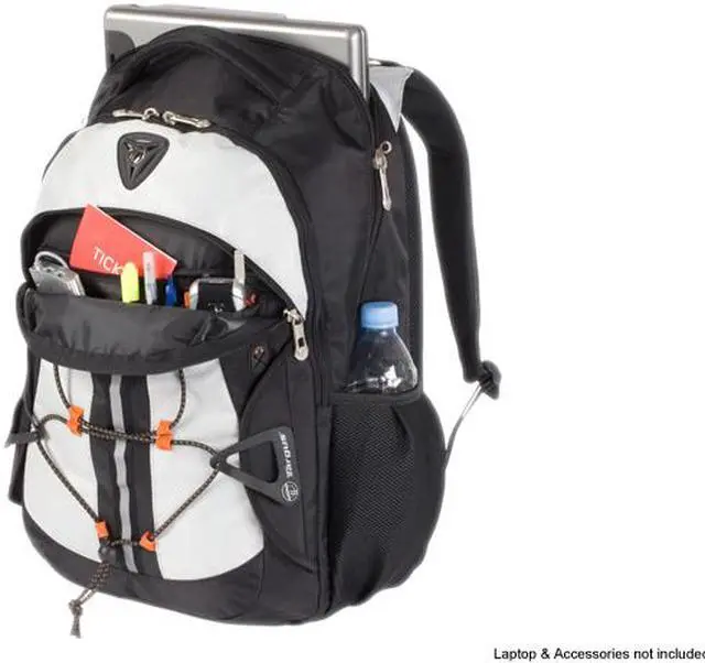 Alt view image 2 of 2 - Targus Gray/Orange 17" Flare Backpack Model TSB089US