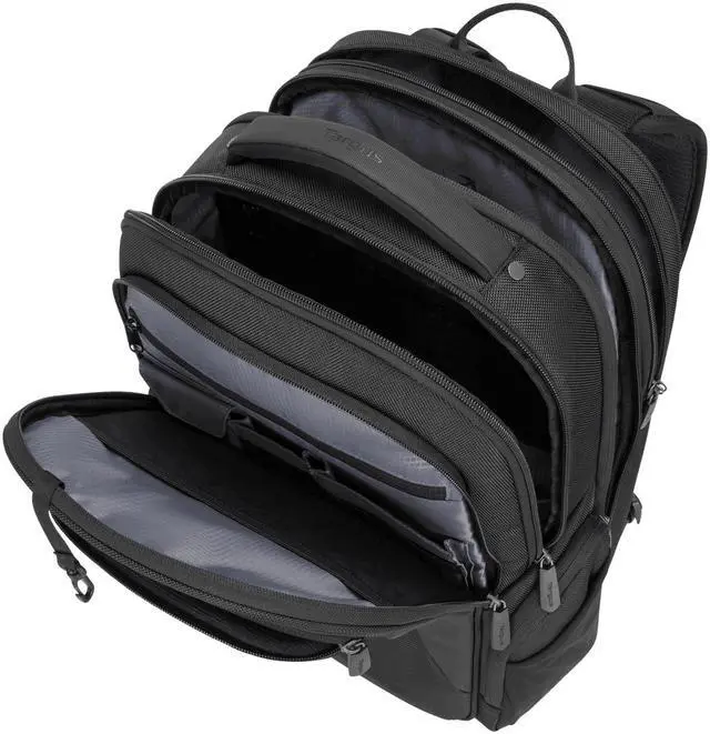 Alt view image 8 of 10 - Targus 15.6" Corporate Traveler Backpack (Black) - CUCT02B