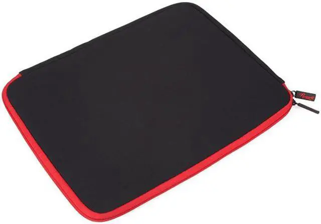 Alt view image 5 of 8 - Rosewill Black/Red 13.3" Notebook Sleeve with AC Adapter Pouch Model RBG-13301SV