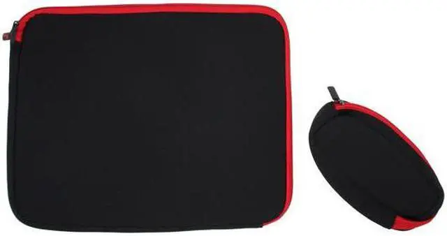 Alt view image 2 of 13 - Rosewill Black/Red 15.4"/15.6" Notebook Sleeve with AC Adapter Pouch Model RBG-15401SV