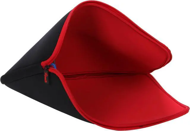 Alt view image 9 of 13 - Rosewill Black/Red 15.4"/15.6" Notebook Sleeve with AC Adapter Pouch Model RBG-15401SV