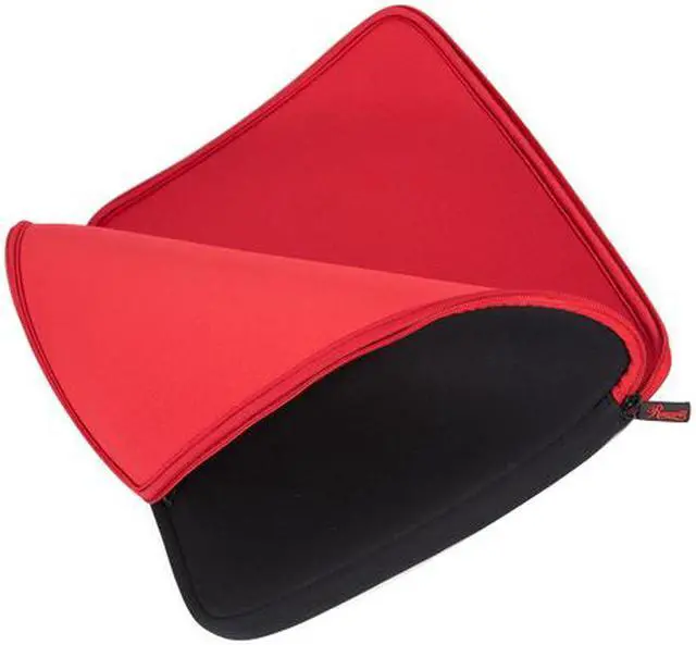 Alt view image 4 of 13 - Rosewill Black/Red 15.4"/15.6" Notebook Sleeve with AC Adapter Pouch Model RBG-15401SV